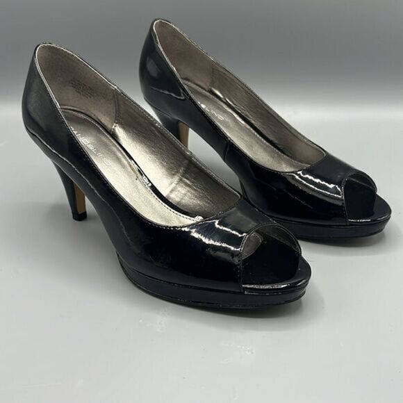Bandolino Black Open Toe Heels Pumps - Picture 1 of 9